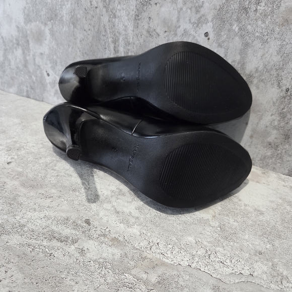 X-APPEAL Black Peep-Toe Heels Mary Jane Style Size 9 Gently Worn A Few Times - Picture 6 of 13
